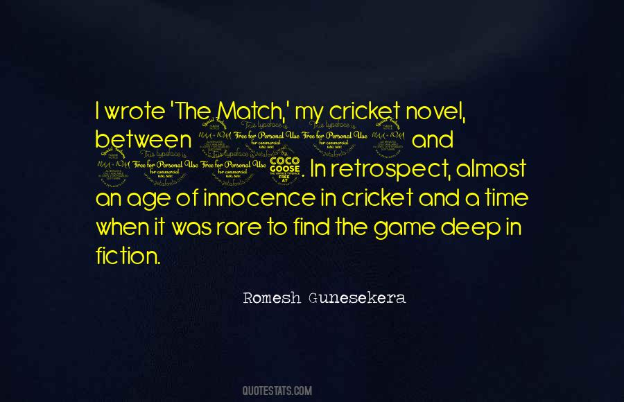 Quotes About Cricket Game #826043