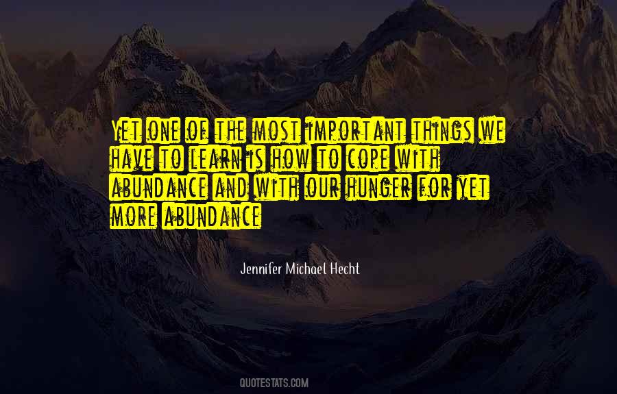 Michael Hecht Quotes #474623