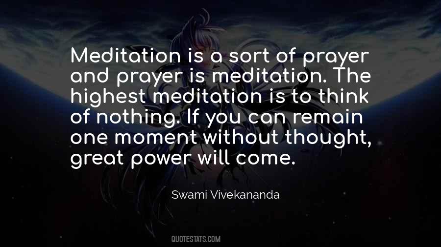 Quotes About Prayer And Meditation #1689121