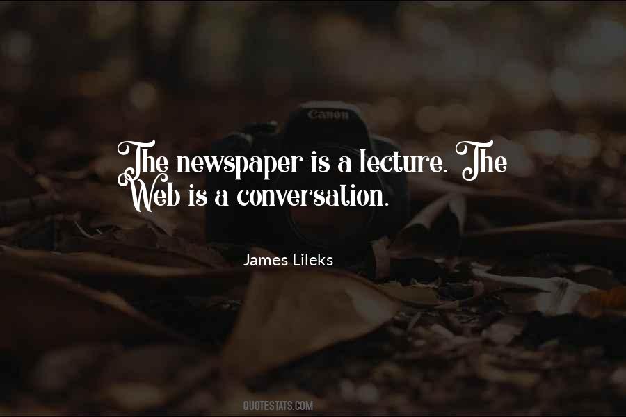 Quotes About The Newspaper #1597369