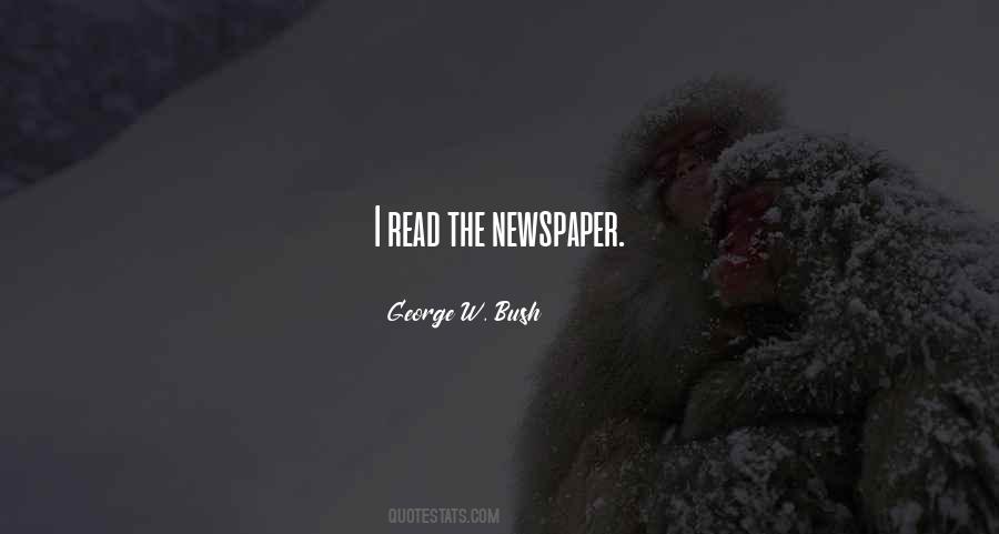 Quotes About The Newspaper #1866707