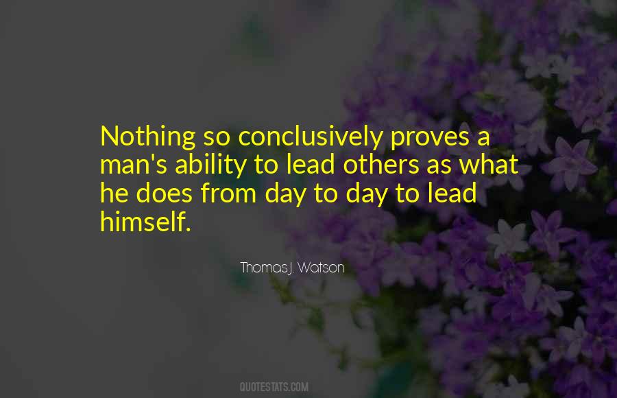 Lead Others Quotes #1117937