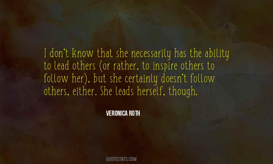 Lead Others Quotes #1750295