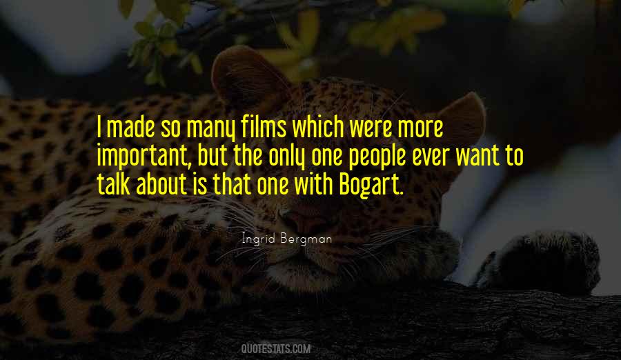 Quotes About Bogart #1189639
