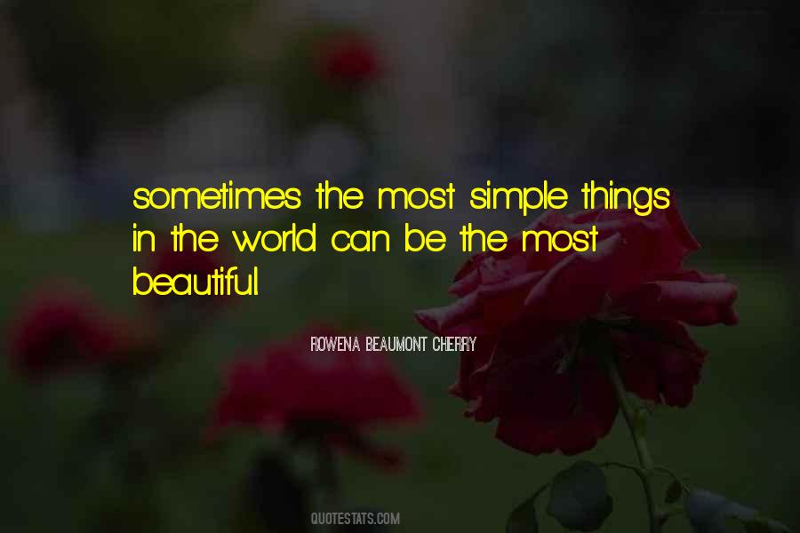 Quotes About Simple Beautiful Things #1400566