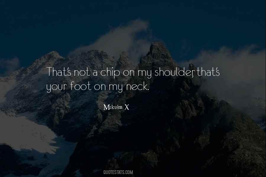 Quotes About Having A Chip On Your Shoulder #612559