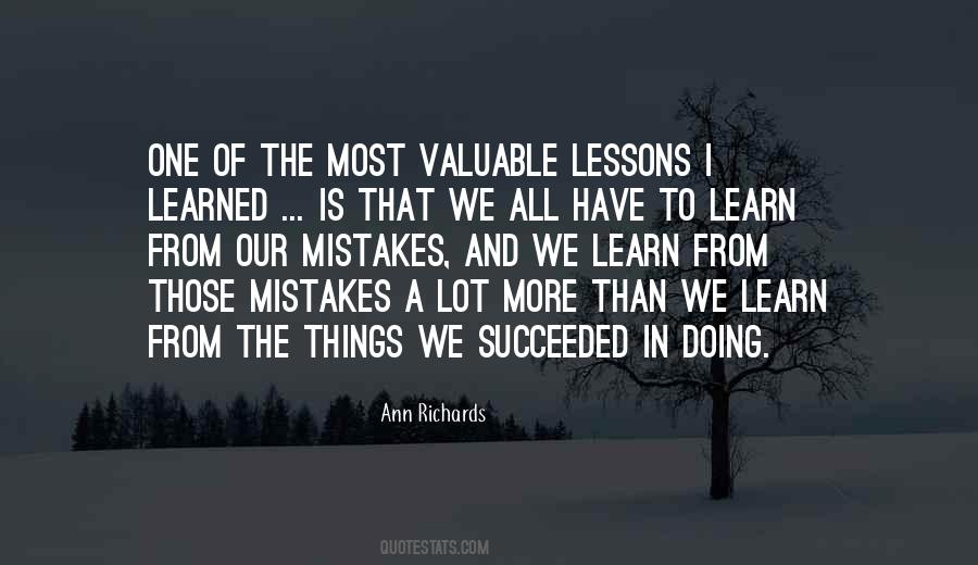 Learn From Our Mistakes Quotes #134253