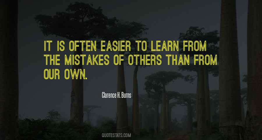 Learn From Our Mistakes Quotes #1819744