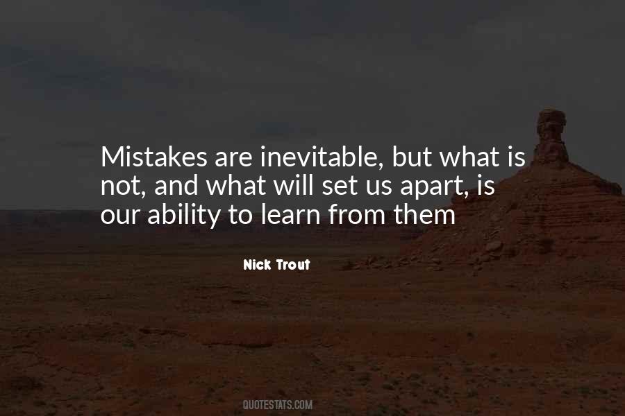 Learn From Our Mistakes Quotes #900911