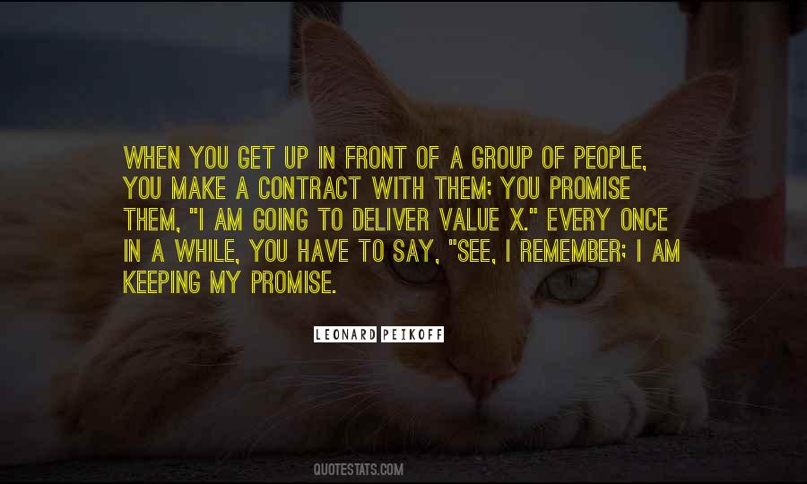 Keeping A Promise Quotes #1003199
