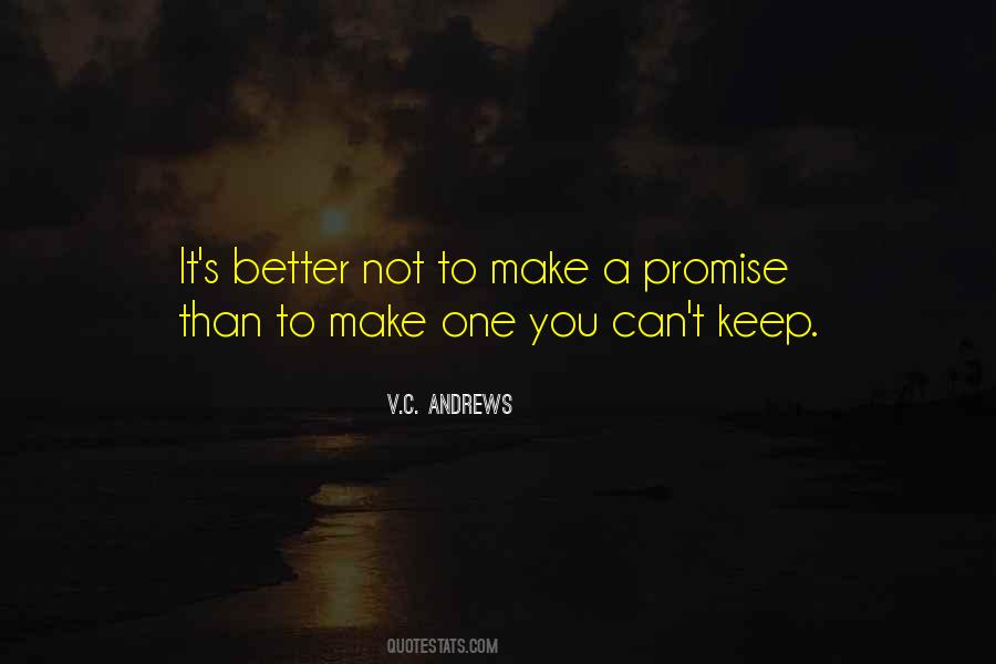 Keeping A Promise Quotes #152675