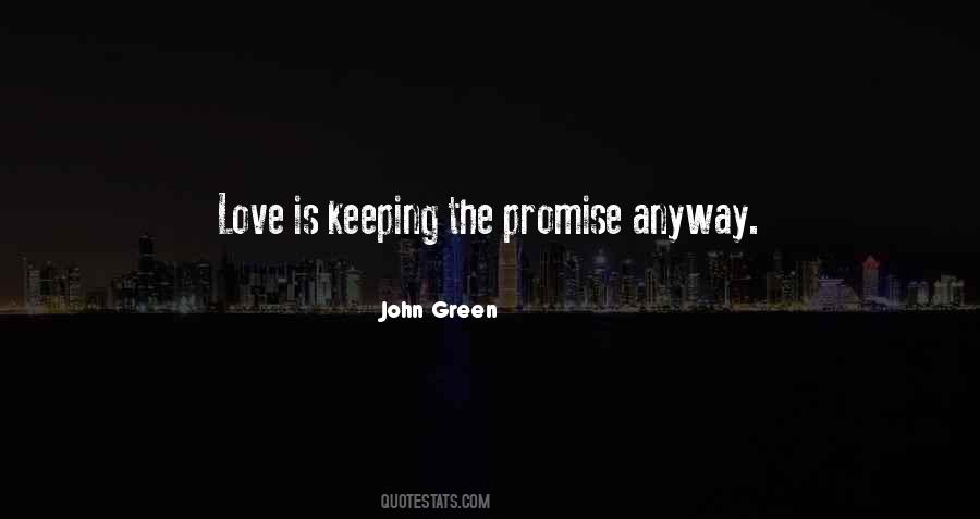 Keeping A Promise Quotes #1555226