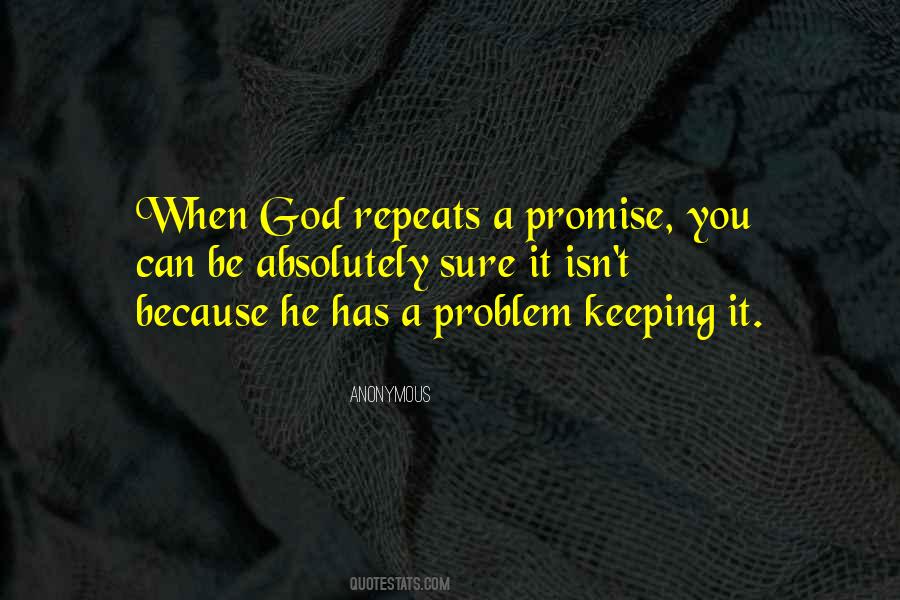 Keeping A Promise Quotes #1869037