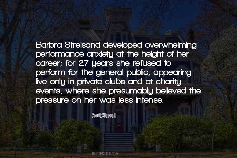 Quotes About Performance Anxiety #1312200