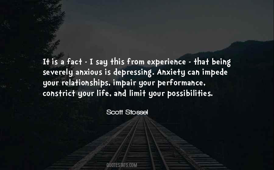 Quotes About Performance Anxiety #1867780