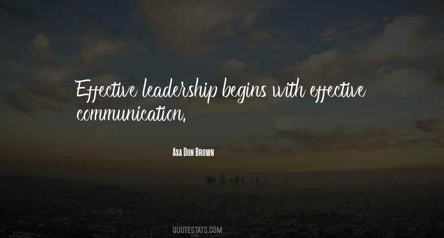 Quotes About Effective Leader #1378026