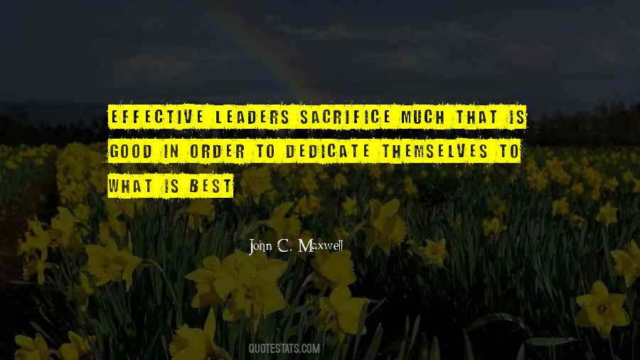 Quotes About Effective Leader #586095