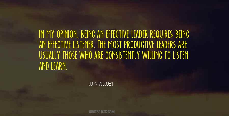 Quotes About Effective Leader #676575