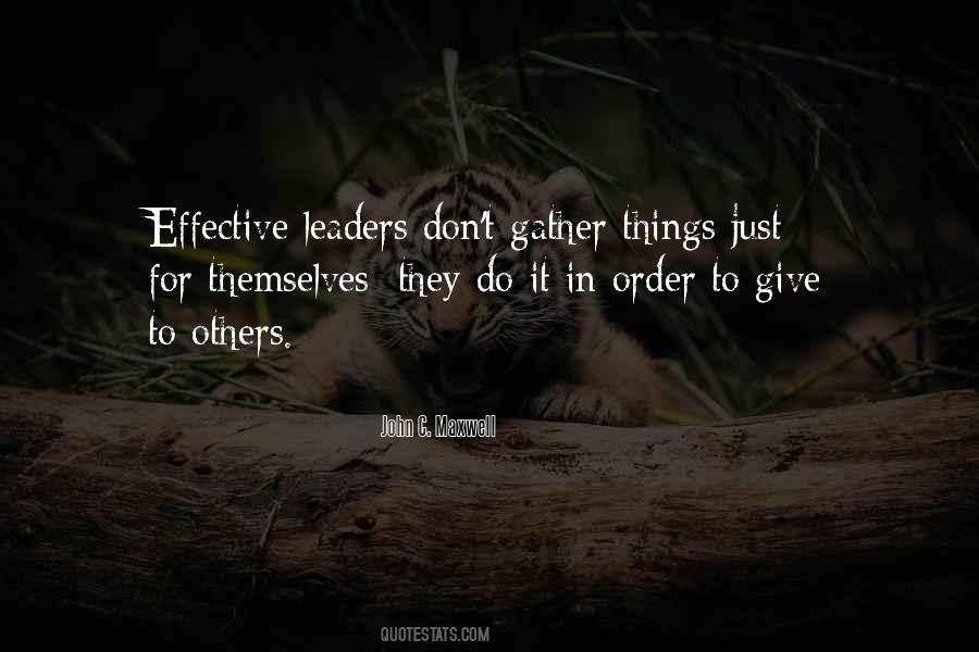 Quotes About Effective Leader #80226