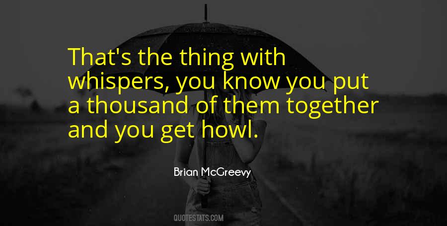 Quotes About Whispers #1268323