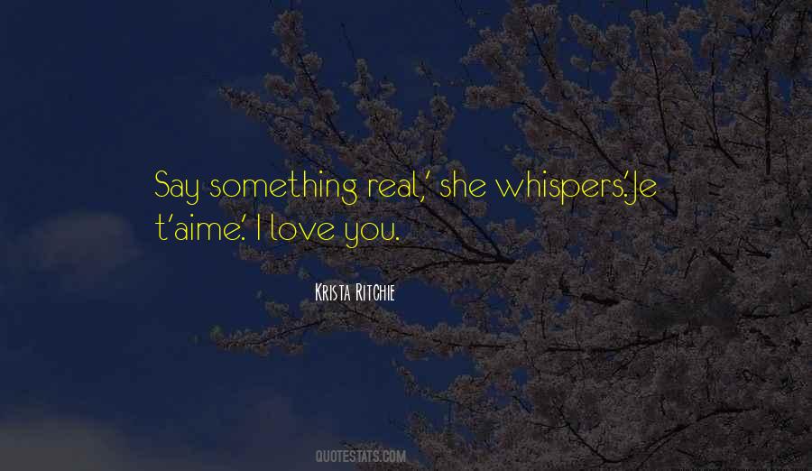 Quotes About Whispers #224427 Quotes About Whispers #224427