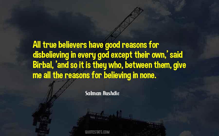 Believers In God Quotes #1192058