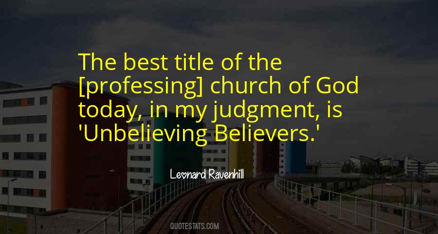 Believers In God Quotes #275498