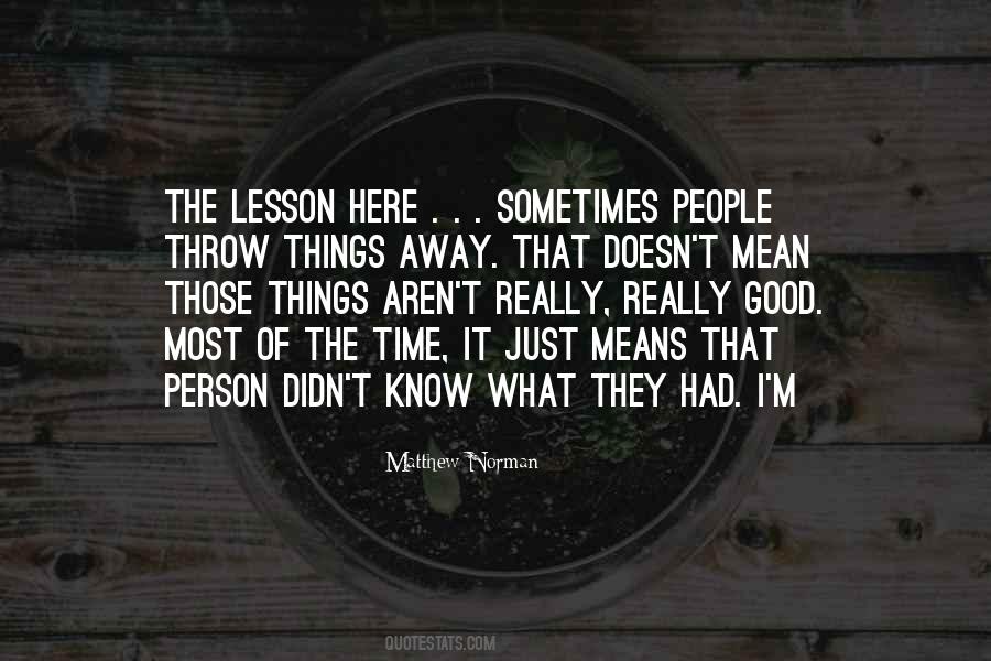 Good Lesson Quotes #449692