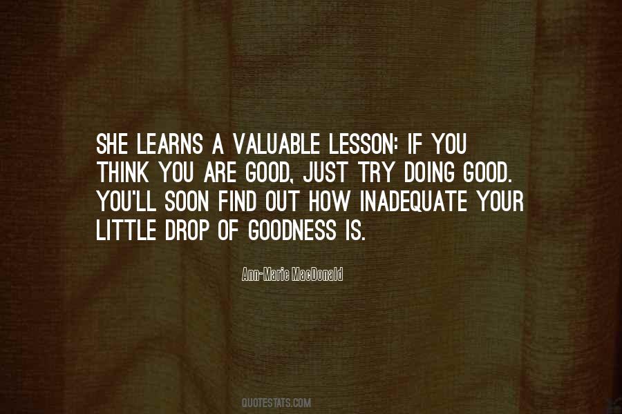 Good Lesson Quotes #483600