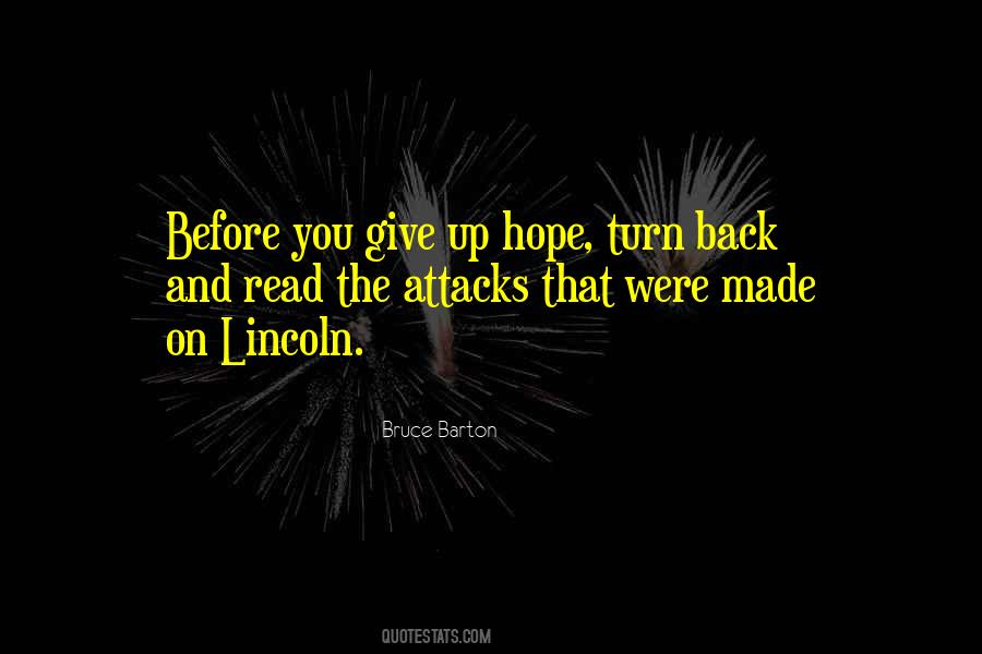 Quotes About Turn Back #137498