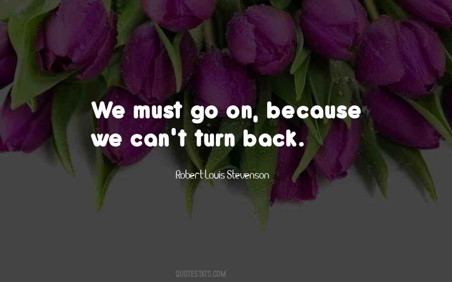 Quotes About Turn Back #218801