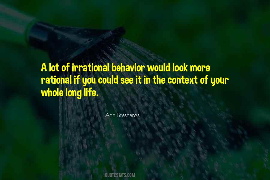 Quotes About Rational Behavior #1602200