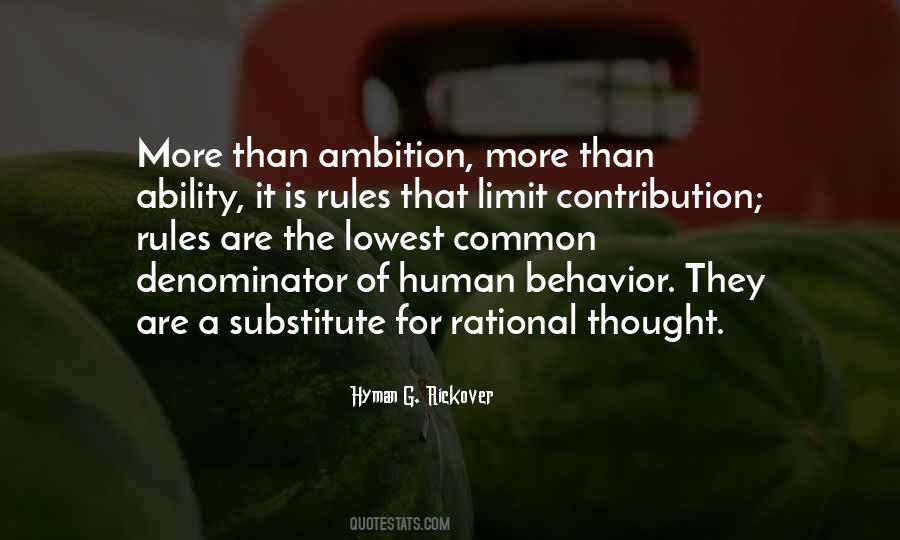 Quotes About Rational Behavior #770237