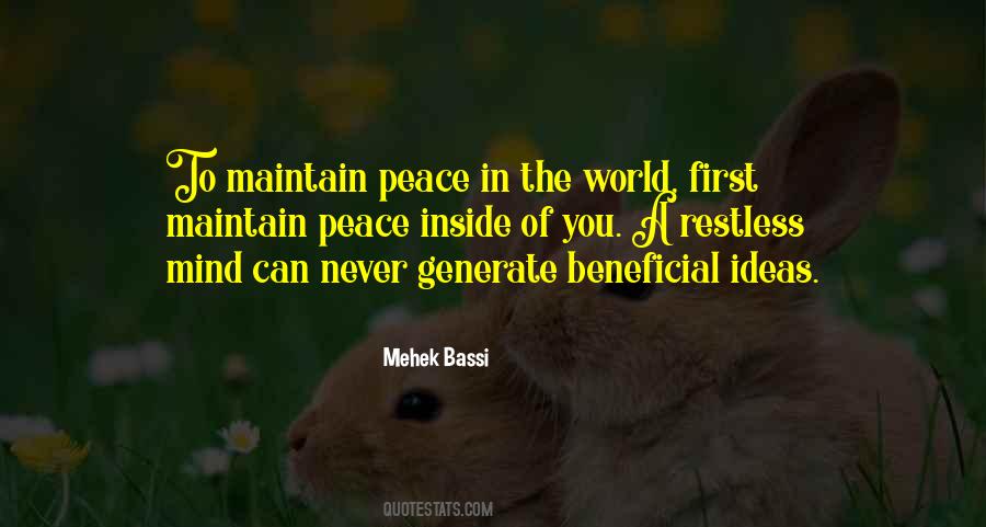 Quotes About Peace In The World #1721170