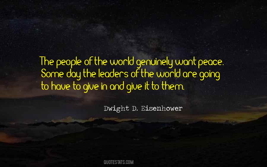 Quotes About Peace In The World #2580