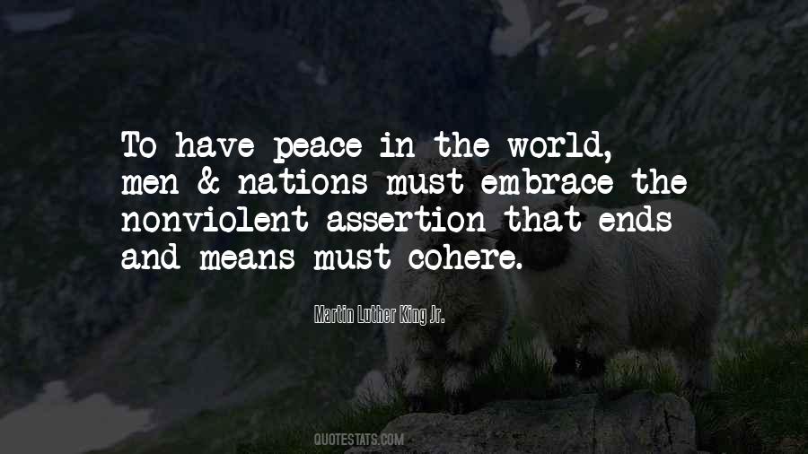 Quotes About Peace In The World #763087