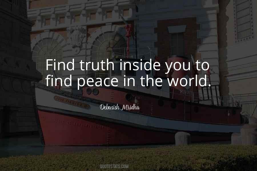 Quotes About Peace In The World #968953