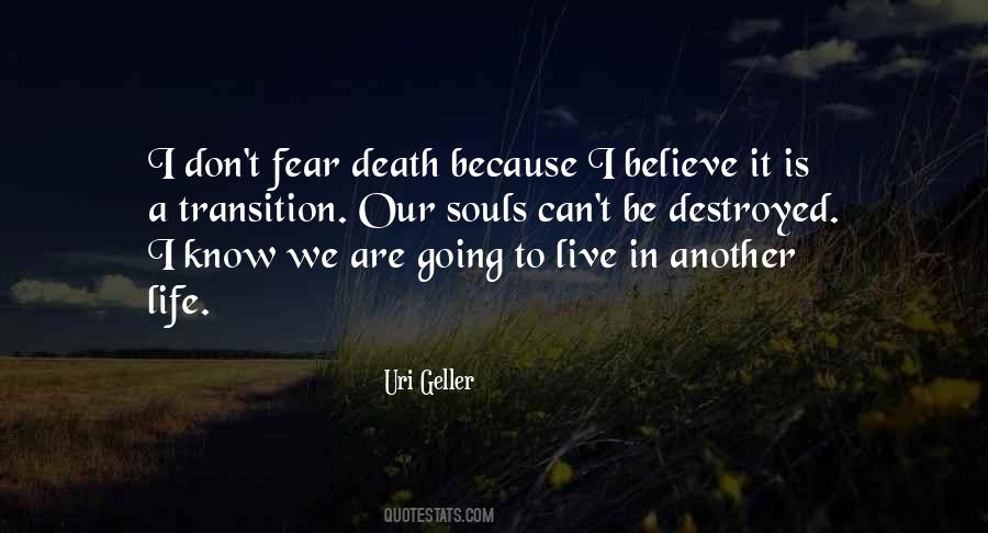 Quotes About Fear Death #1132810