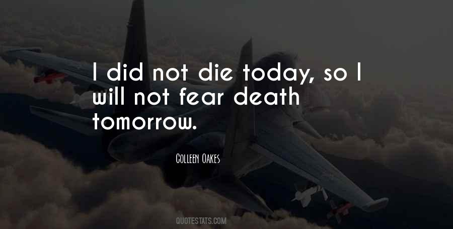 Quotes About Fear Death #1179682