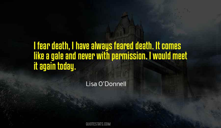 Quotes About Fear Death #1418397