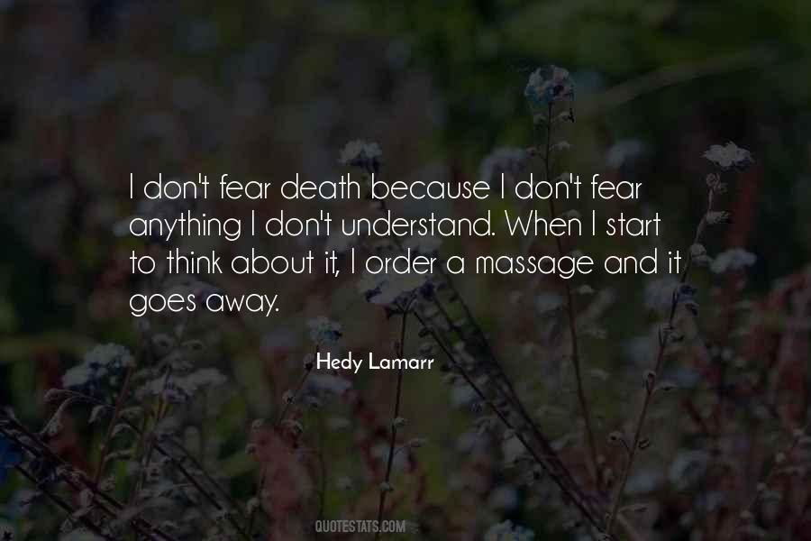 Quotes About Fear Death #1534080