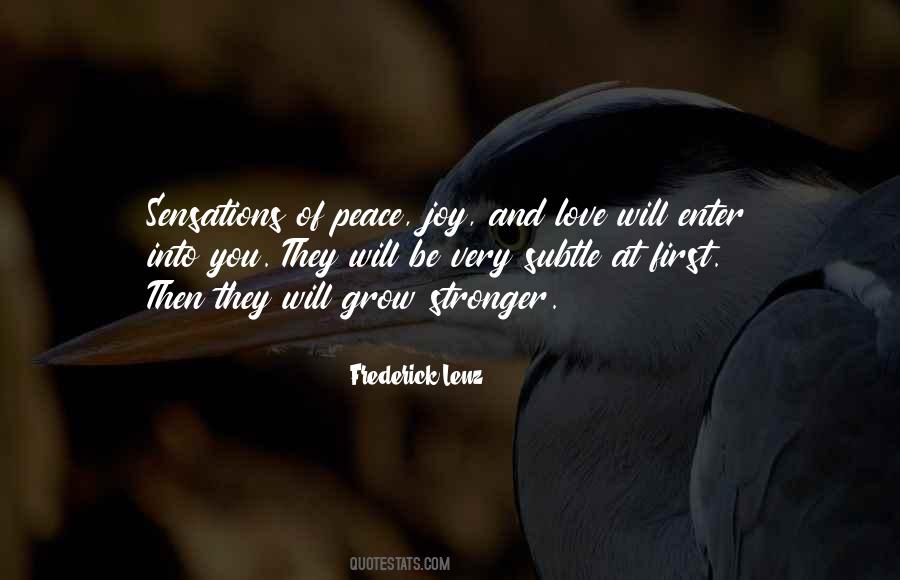 Quotes About Peace Joy And Love #1555464