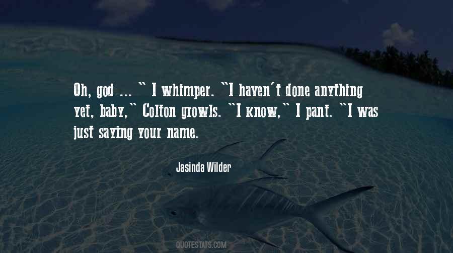 Quotes About Whimper #1813542