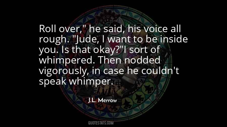 Quotes About Whimper #526758