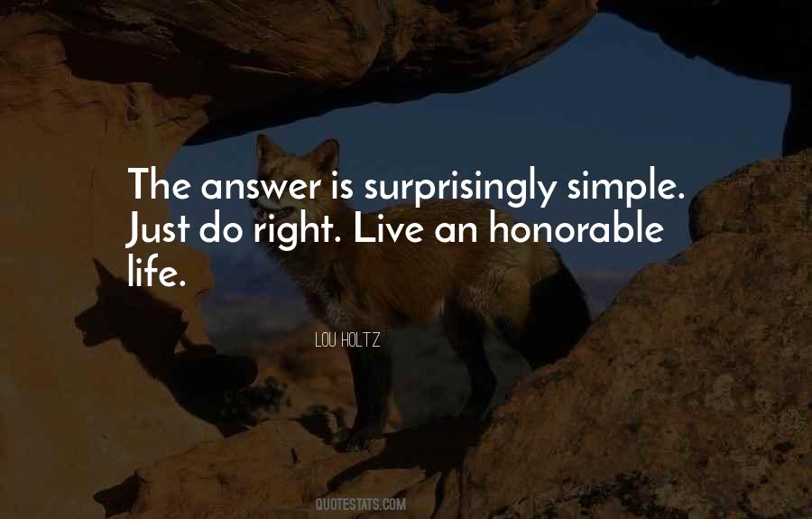Quotes About The Simple Life #136609