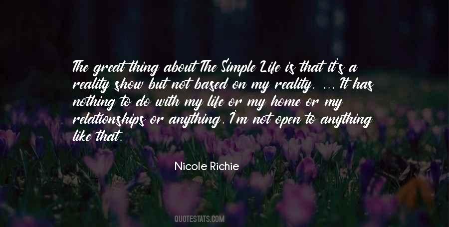 Quotes About The Simple Life #935785