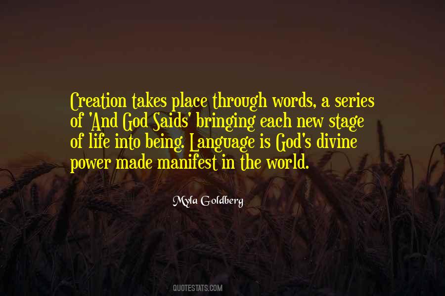 Divine Creation Quotes #1499377