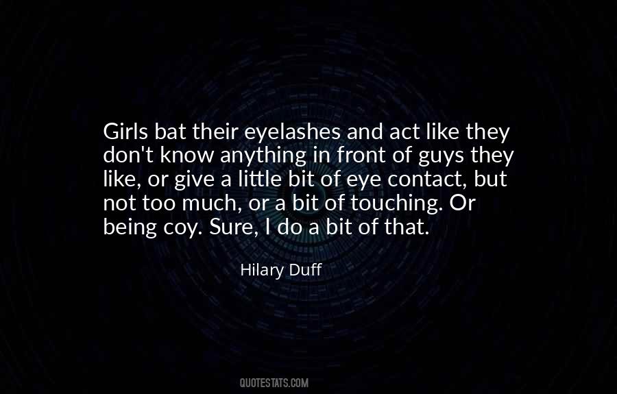 Quotes About Eyelashes #139445