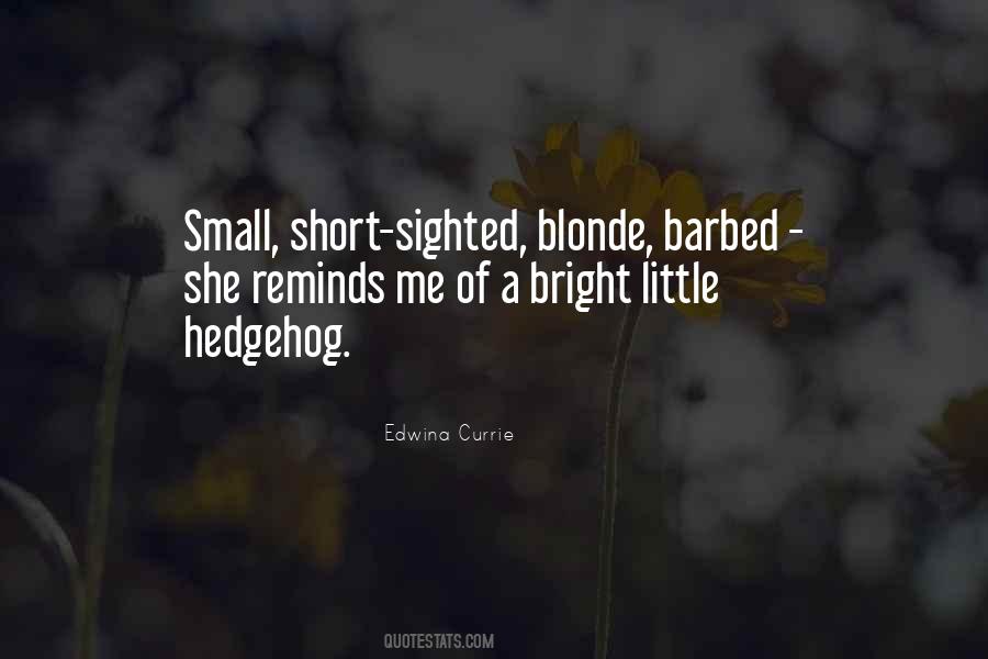 Quotes About Short Sighted #187030