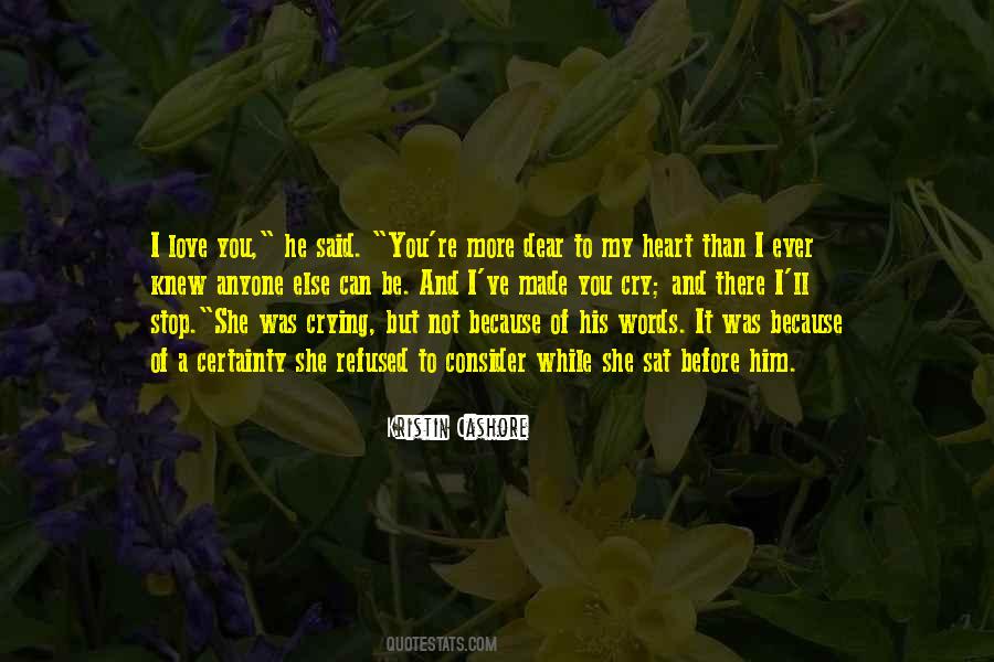 Quotes About Crying Because Of Love #993091